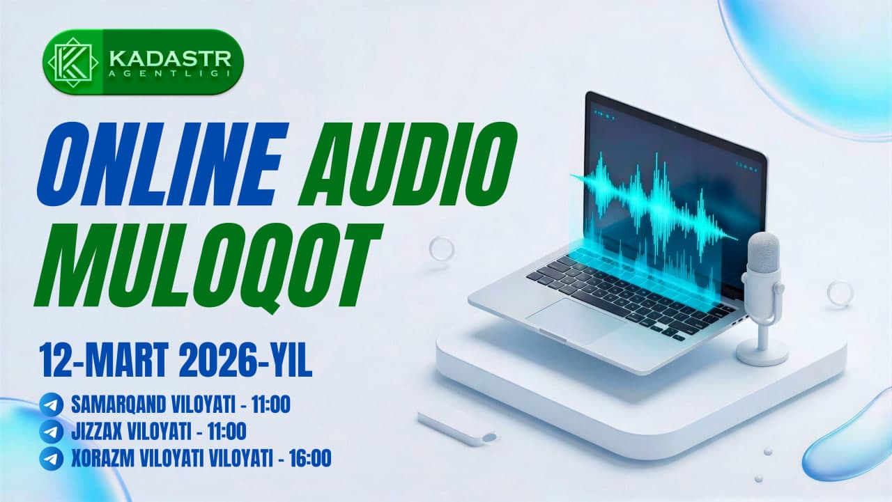 Onlayn audio muloqot o'tkazadigan hudud havolasi hamda boshlanish vaqti: