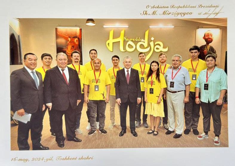 Президент Узбекистана посетил анимационную школу Тимура Бекмамбетова