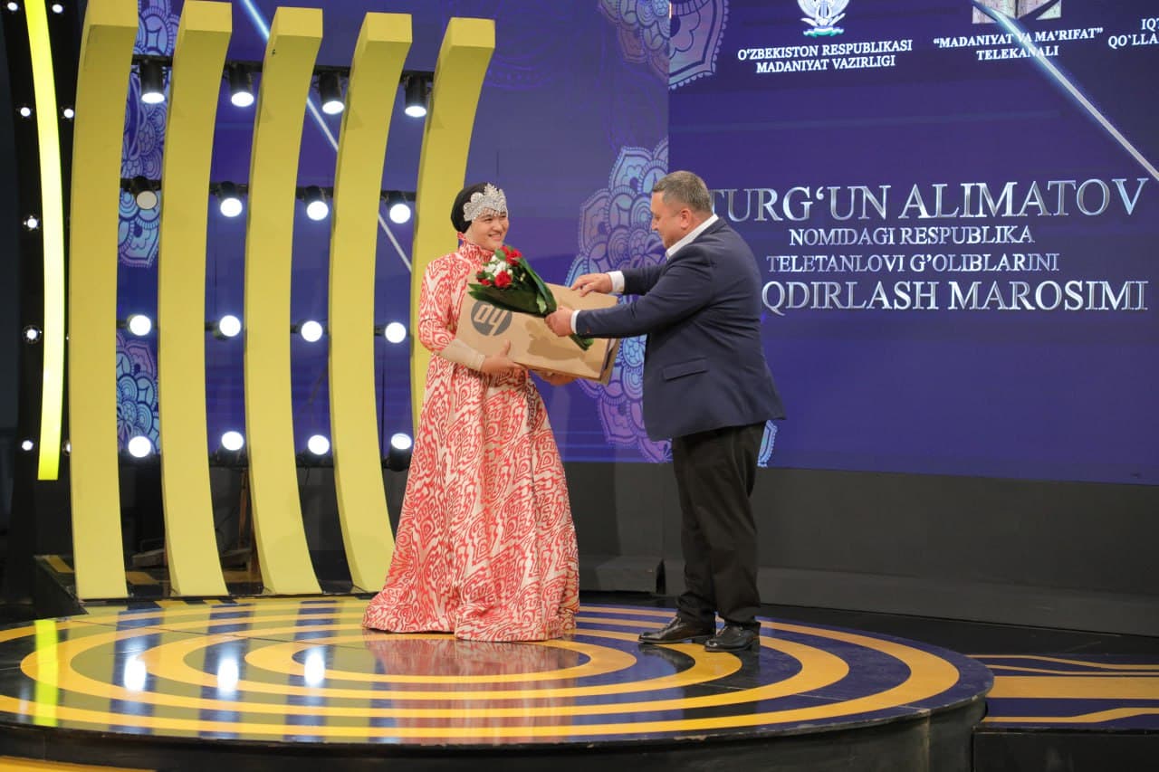 Turg‘un Alimatov nomidagi respublika teletanlovi g‘oliblari taqdirlandi