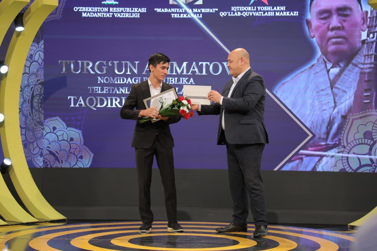 Turg‘un Alimatov nomidagi respublika teletanlovi g‘oliblari taqdirlandi