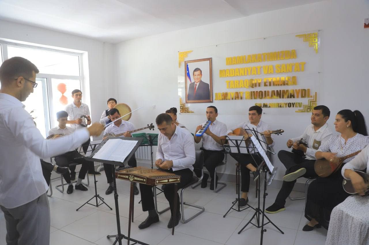 Buxoroning Qorako'l tumanida namunali madaniyat markazi foydalanishga topshirildi