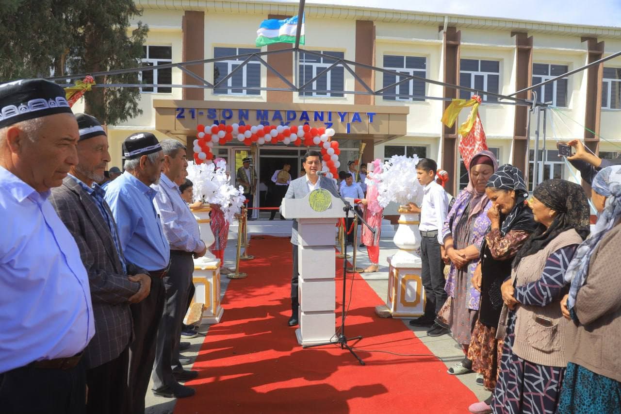 Buxoroning Qorako'l tumanida namunali madaniyat markazi foydalanishga topshirildi
