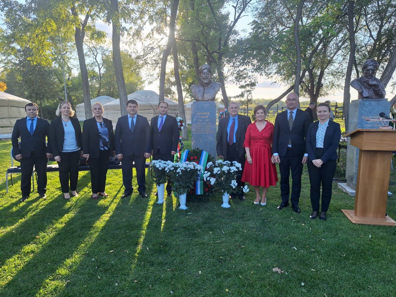 Vengriyada Alisher Navoiyga bag‘ishlab o‘rnatilgan byustning ochilish marosimi bo‘lib o‘tdi