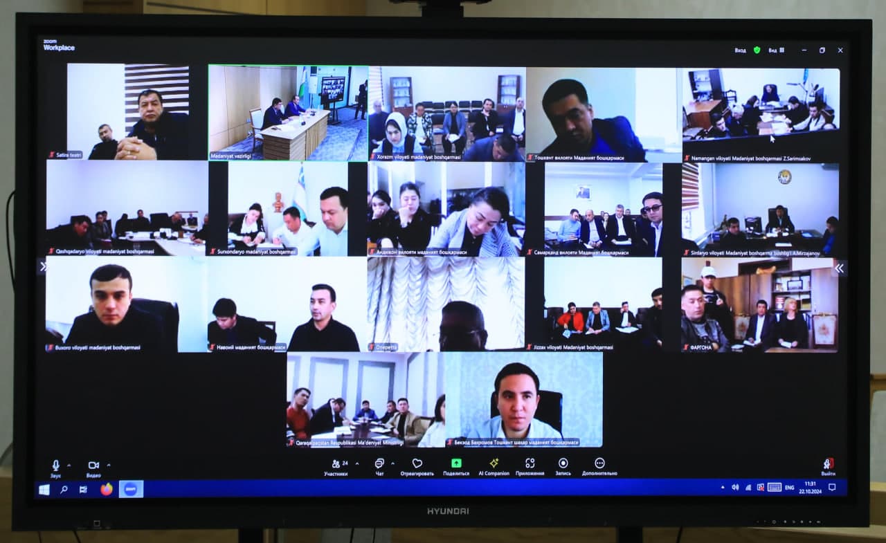 Madaniyat vaziri Ozodbek Nazarbekov boshchiligida yig'ilish bo'lib o'tdi