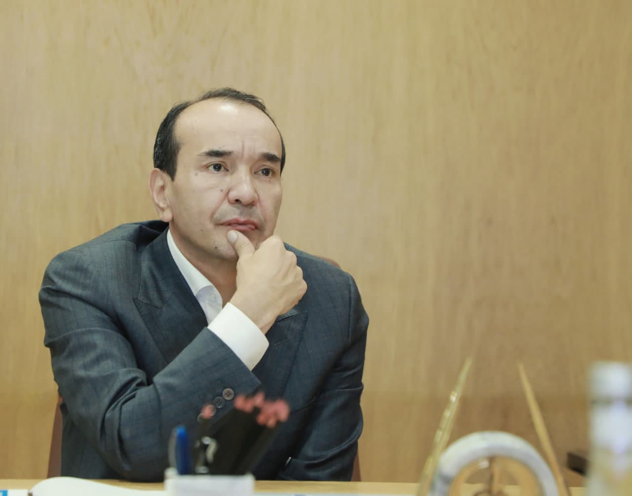 Madaniyat vaziri Ozodbek Nazarbekov ta'lim sohasidagi taqdimot bilan tanishdi