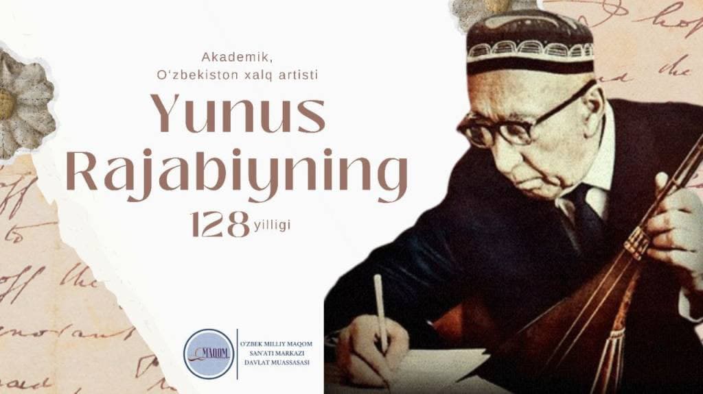 A prominent representative of Uzbek national musical art, academician, People's Artist of Uzbekistan Yunus Rajabiy is 128 years old