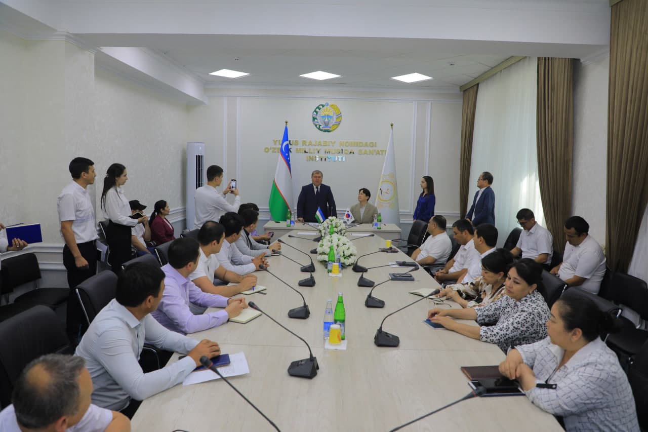 Yunus Rajabiy nomidagi O‘zbek milliy musiqa san’ati institutiga Koreyaning Gyeongkuk universiteti vakillari tashrif buyurdi