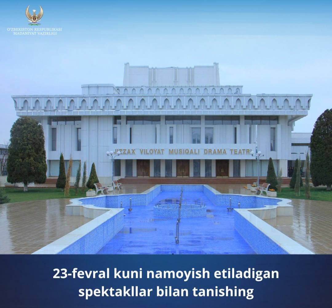 Yurtimizdagi teatrlarning 23-fevral, dushanba kungi repertuari bilan tanishing.