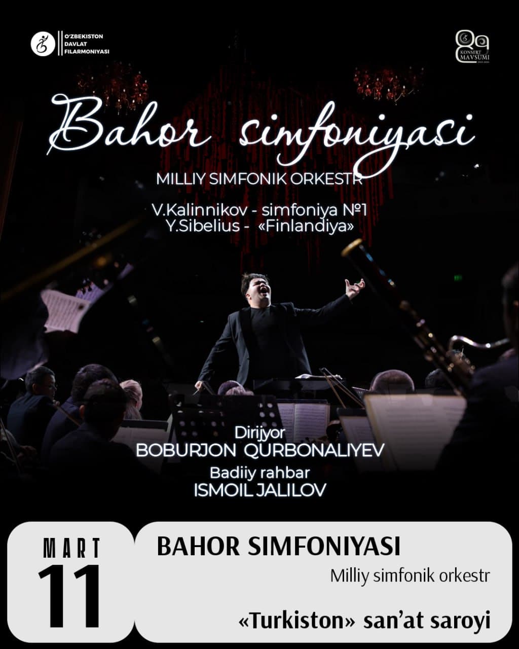 Dear fans, you are welcome to the March concerts of the State Philharmonic of Uzbekistan!