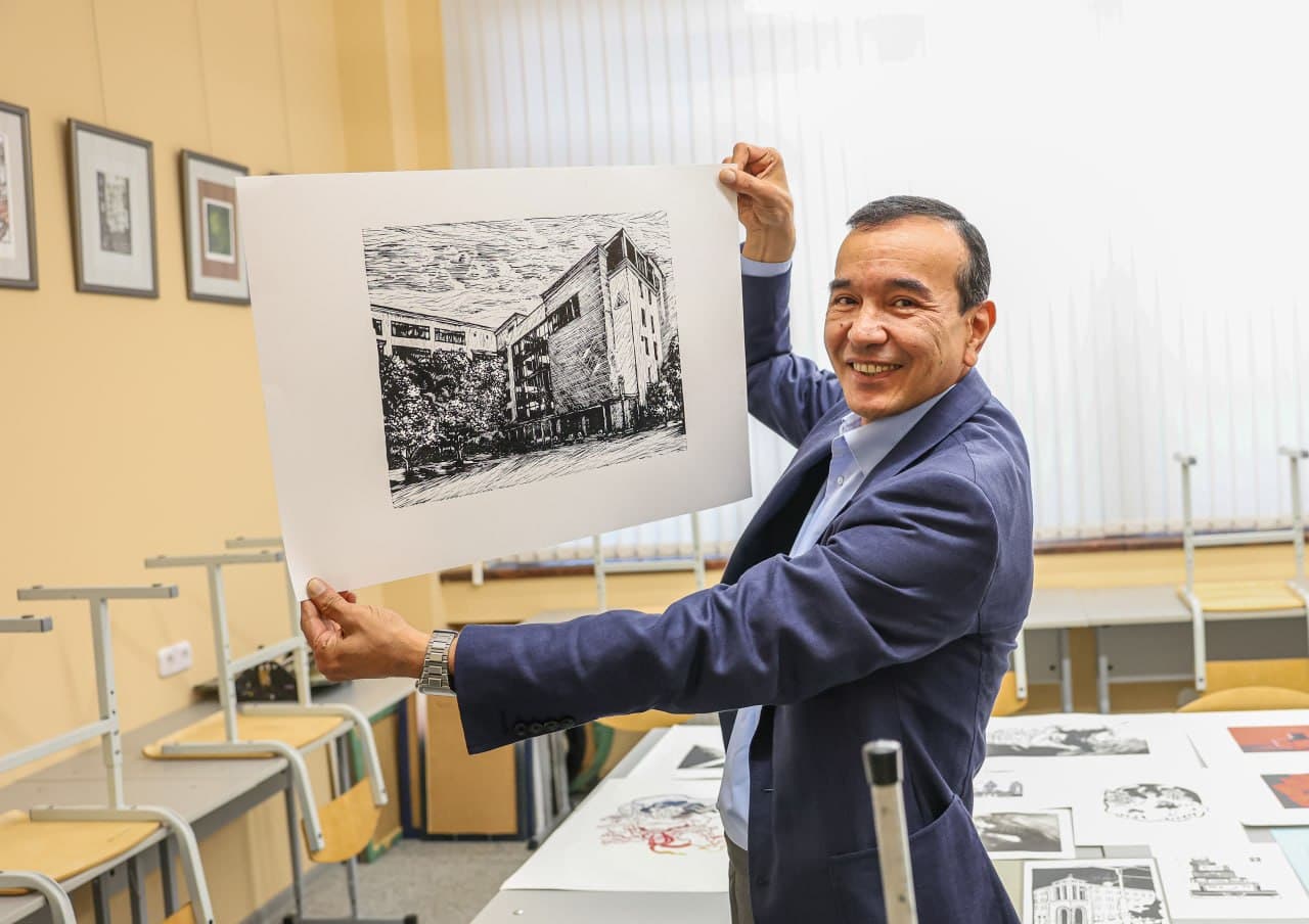 Vazir Ozodbek Nazarbekov Minsk davlat amaliy san’at kollejida bo‘ldi