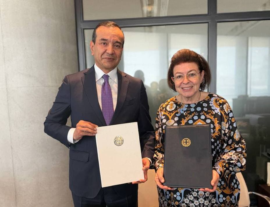 O‘zbekiston va Gretsiya madaniy hamkorligida yangi bosqich: Afina shahrida 2026–2028 yillarga mo‘ljallangan hamkorlik dasturi imzolandi