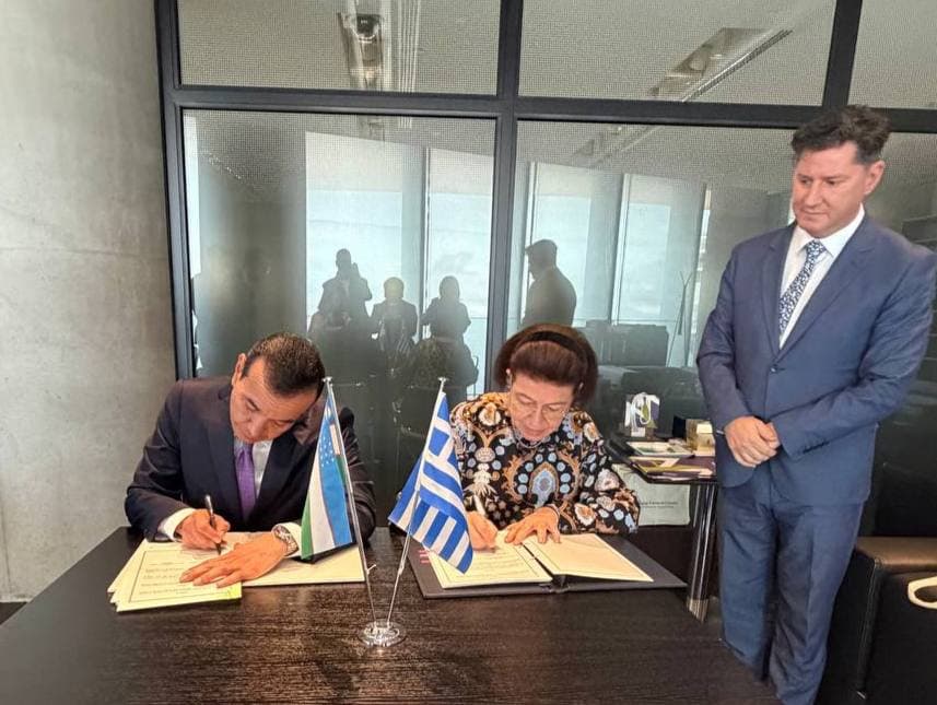 O‘zbekiston va Gretsiya madaniy hamkorligida yangi bosqich: Afina shahrida 2026–2028 yillarga mo‘ljallangan hamkorlik dasturi imzolandi