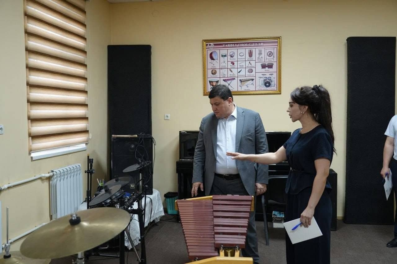 Poytaxtdagi bir qator bolalar musiqa va san’at maktablari faoliyati o‘rganildi