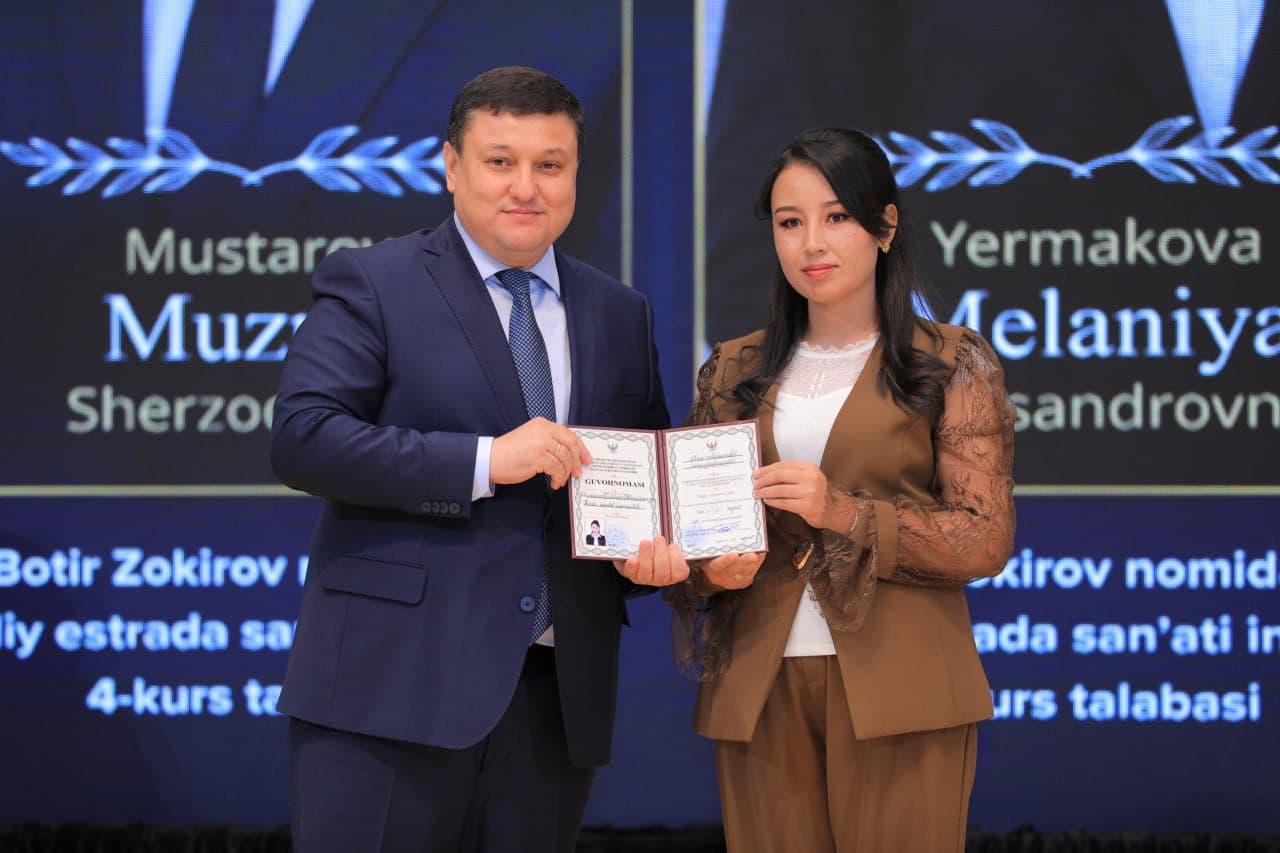 Botir Zokirov nomidagi davlat stipendiyasining ilk g‘oliblari taqdirlandi