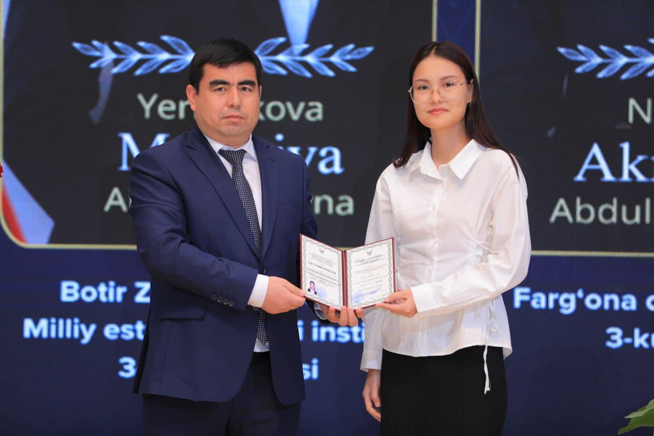 Botir Zokirov nomidagi davlat stipendiyasining ilk g‘oliblari taqdirlandi