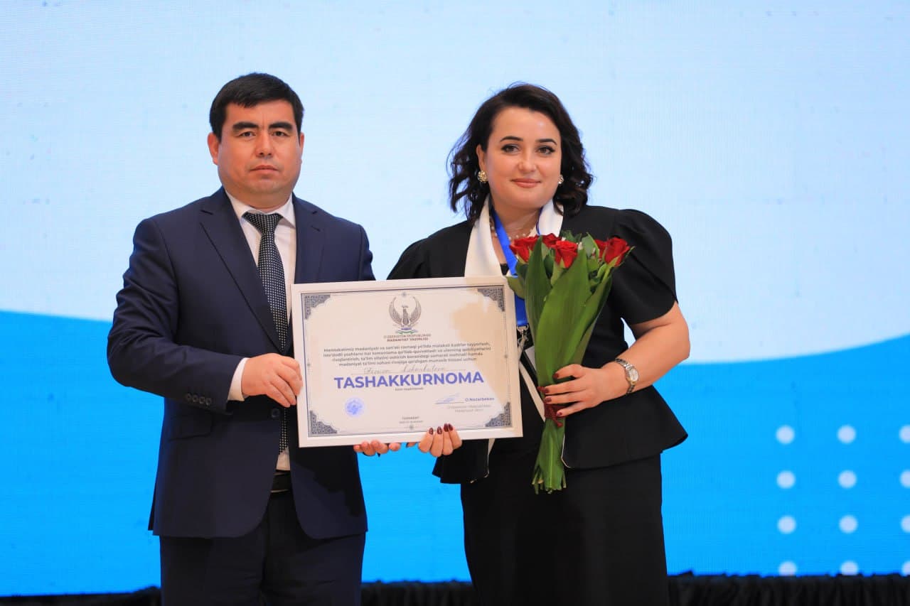 Ta’lim tizimida munosib natijalarga erishgan rahbarlar taqdirlandi