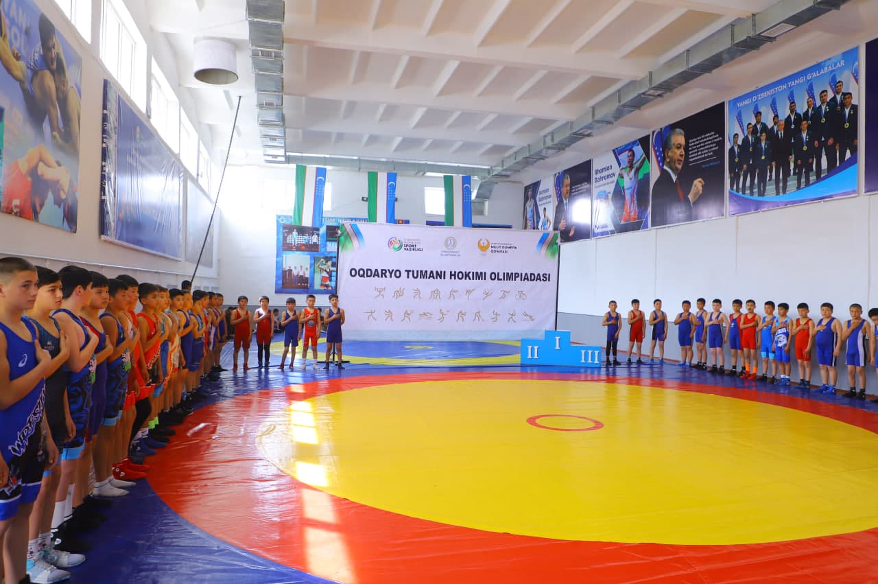 SPORTNING KURASH TURLARI BO‘YICHA TUMAN HOKIMI OLIMPIADASIGA START BERILDI