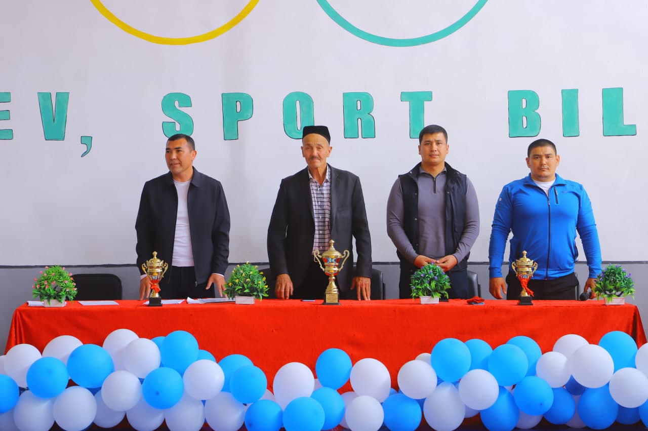 SPORTNING KURASH TURLARI BO‘YICHA TUMAN HOKIMI OLIMPIADASIGA START BERILDI