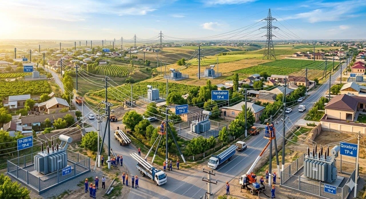 KATTAQO'RG'ON TUMANI "YANGI O'ZBEKISTON" QIYOFASIDA: Tumanimizda elektr ta'minoti bo'yicha loyihalar!