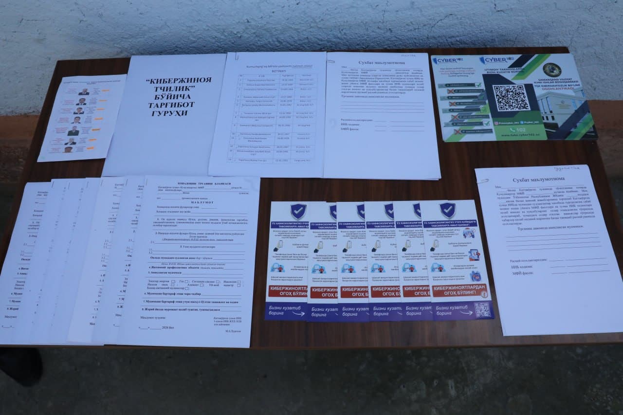 Mahallalarda jinoyatchilikning barvaqt profilaktikasi va xavfsiz muhitni ta’minlash.