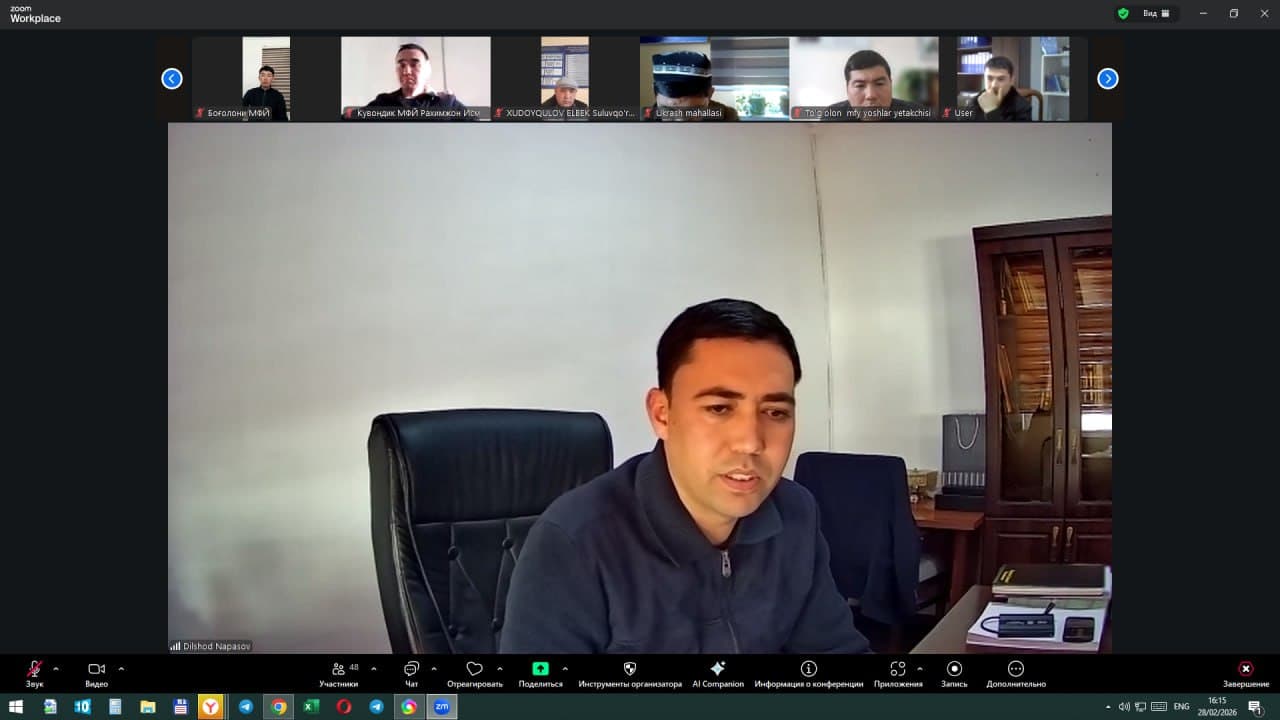 Paxtachi tumanida yoshlar bilan ishlash bo‘yicha hafta yakuni sarhisob qilindi