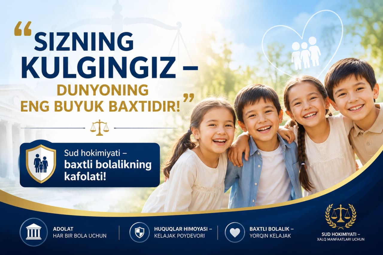Sizning kulgingiz – dunyoning eng buyuq baxtidir!