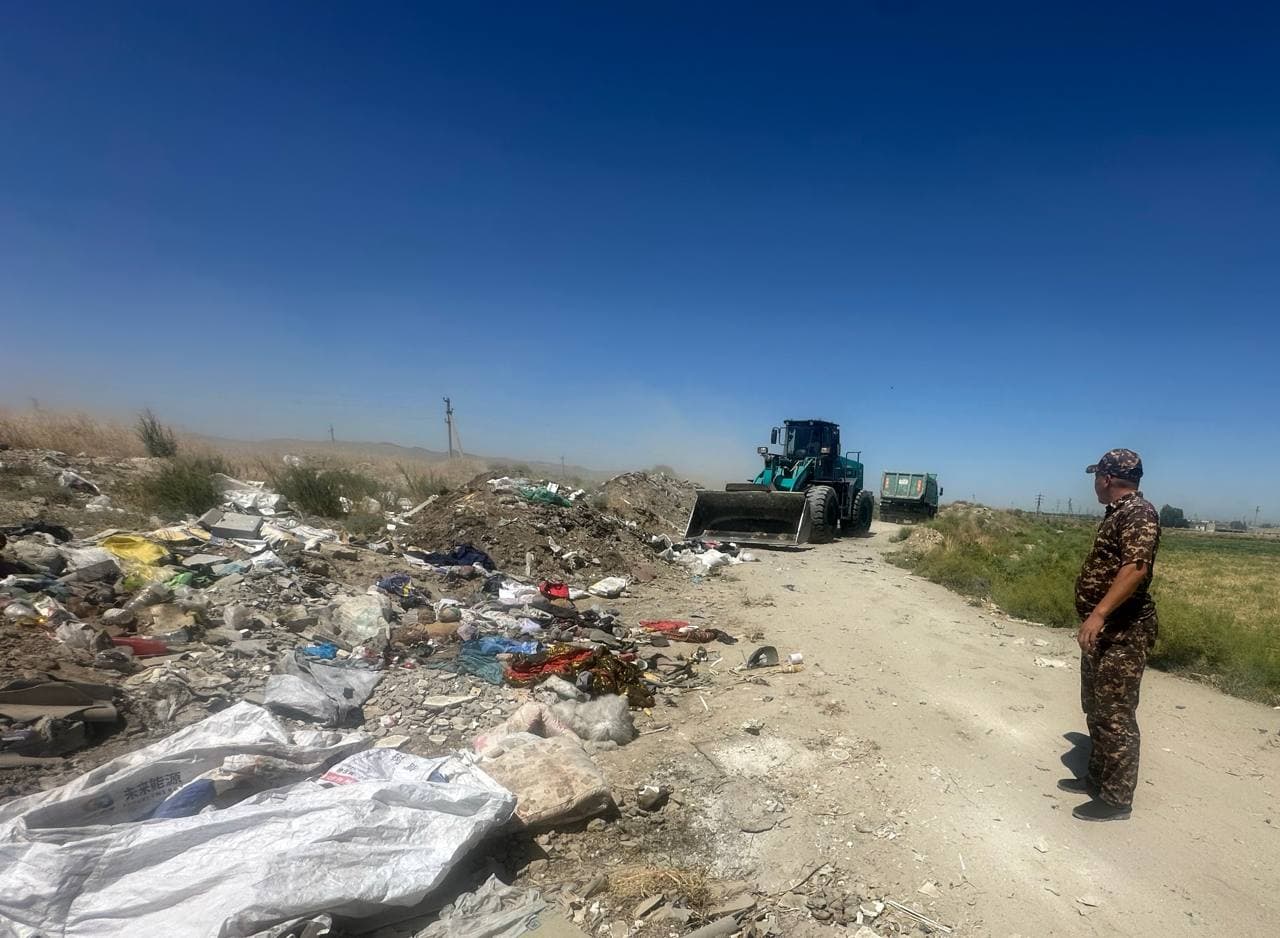♻️ Noqonuniy tashlangan chiqindilar bartaraf etilmoqda