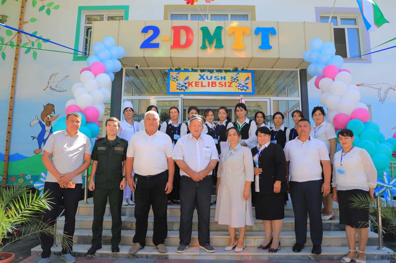🏫 2-son davlat maktabgacha ta’lim tashkiloti yangilangan qiyofada foydalanishga topshirildi