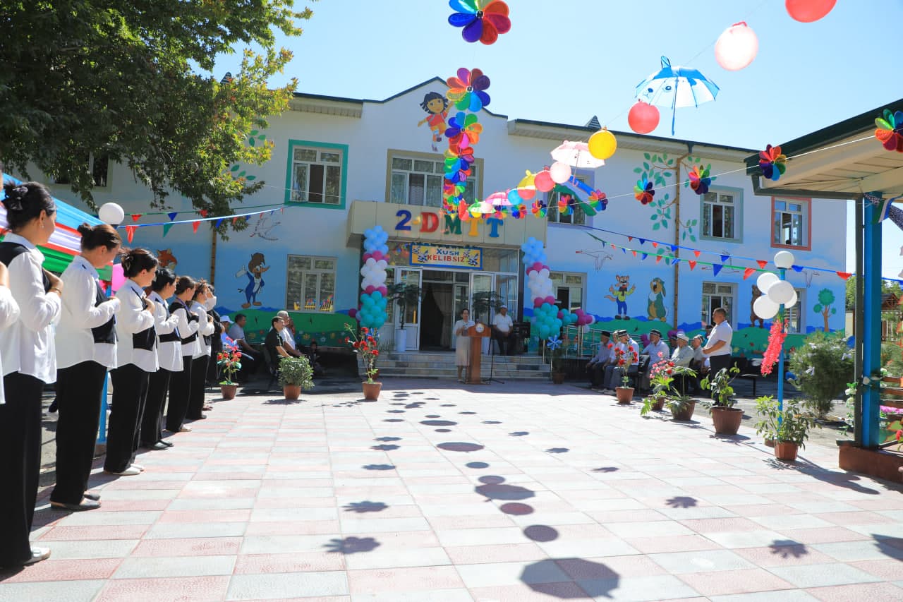 🏫 2-son davlat maktabgacha ta’lim tashkiloti yangilangan qiyofada foydalanishga topshirildi