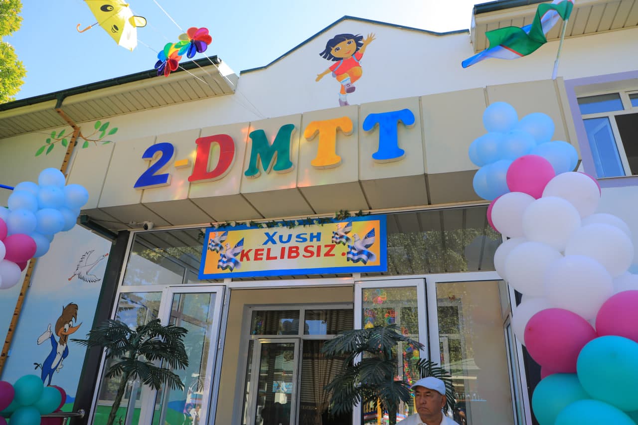 🏫 2-son davlat maktabgacha ta’lim tashkiloti yangilangan qiyofada foydalanishga topshirildi