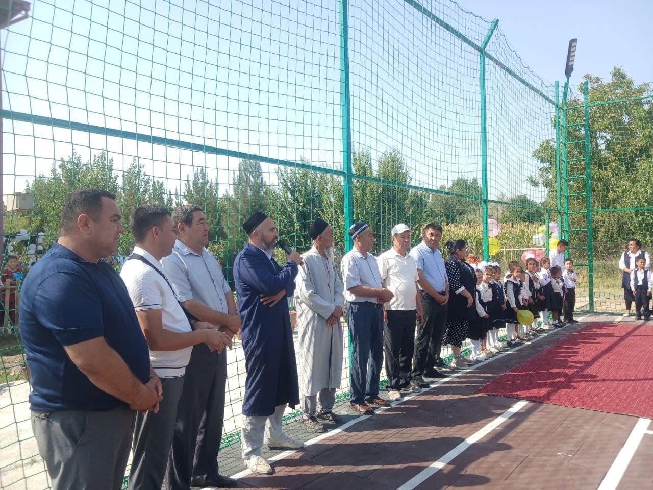 ⚡️ Keshtali mahallasida universal sport maydonchasi foydalanishga topshirildi