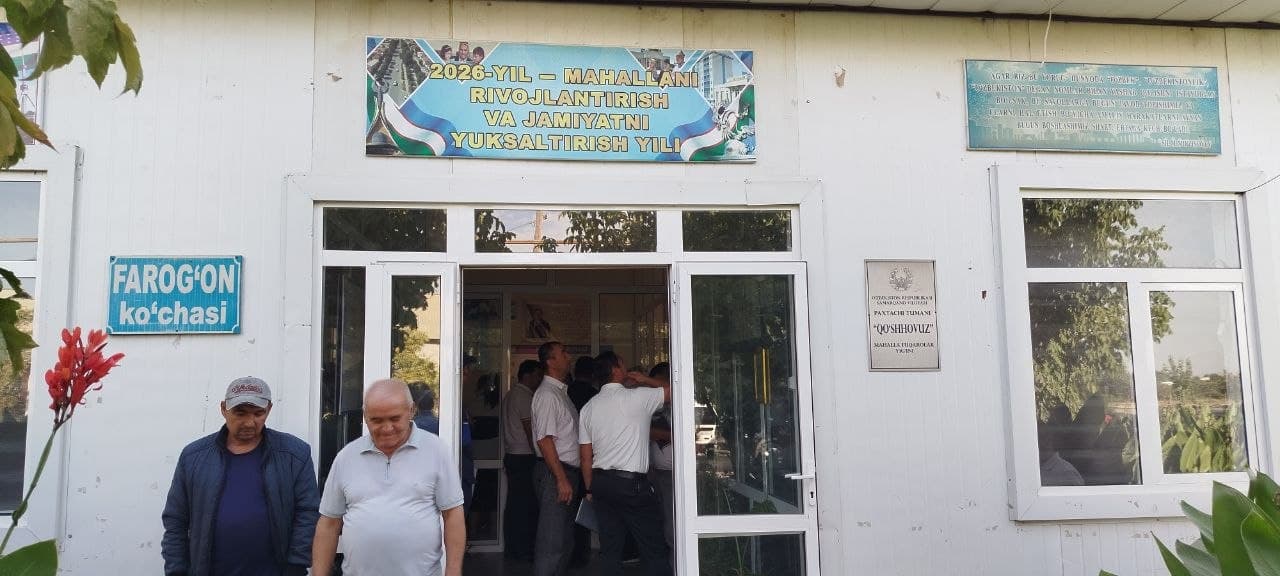 📣 Qo'shhovuz mahallasida sayyor qabul o‘tkazildi