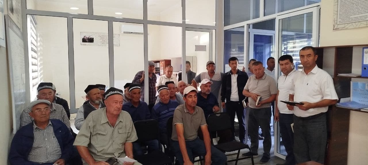 📣 Qo'shhovuz mahallasida sayyor qabul o‘tkazildi