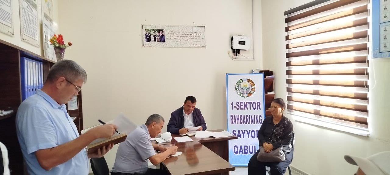 📣 Qo'shhovuz mahallasida sayyor qabul o‘tkazildi