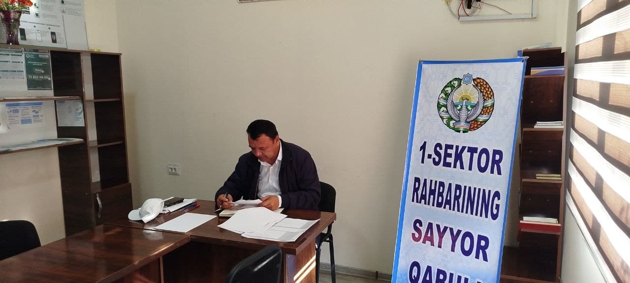 📣 Qo'shhovuz mahallasida sayyor qabul o‘tkazildi