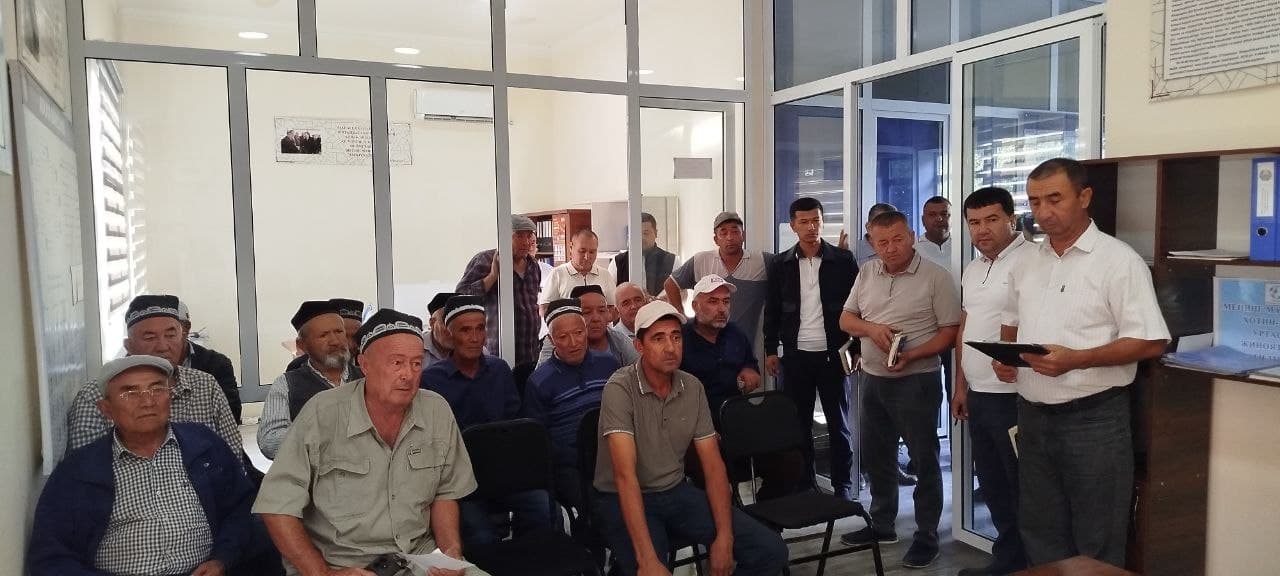 📣 Qo'shhovuz mahallasida sayyor qabul o‘tkazildi