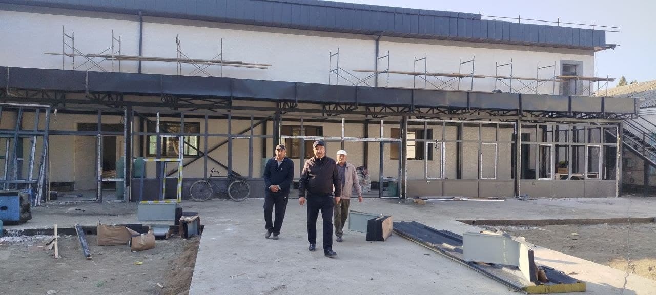 🏗 ŞAMŞNAZAR MAHALLASIDAGI MADANIYAT MARKAZI KAPITAL TA’MIRLANMOQDA!