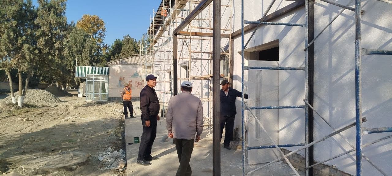 🏗 ŞAMŞNAZAR MAHALLASIDAGI MADANIYAT MARKAZI KAPITAL TA’MIRLANMOQDA!