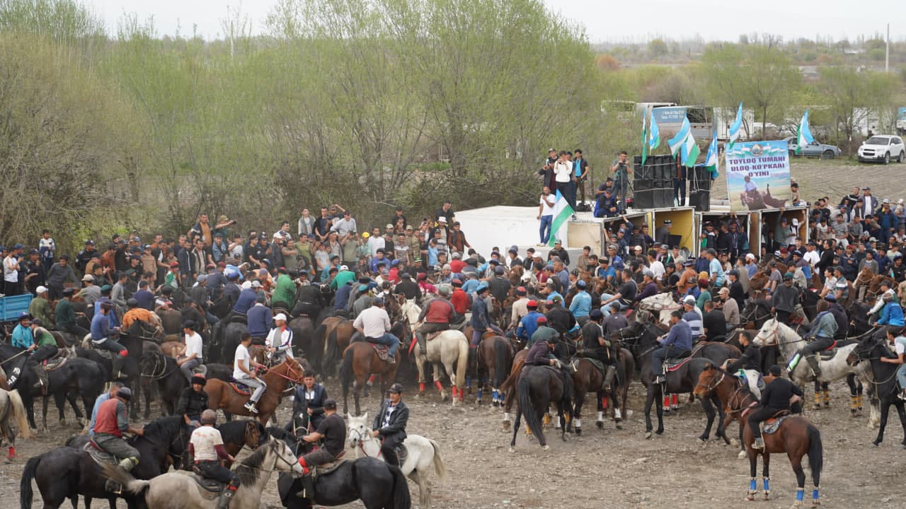Toyloq tumanida ko‘pkari musobaqasi ko‘tarinki ruhda o‘tkazildi