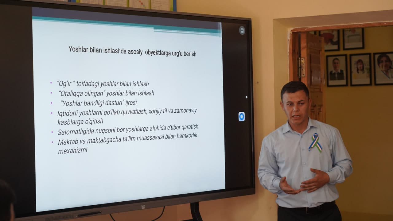 Yoshlar bilan ishlash samaradorligini oshirish masalalari muhokama qilindi