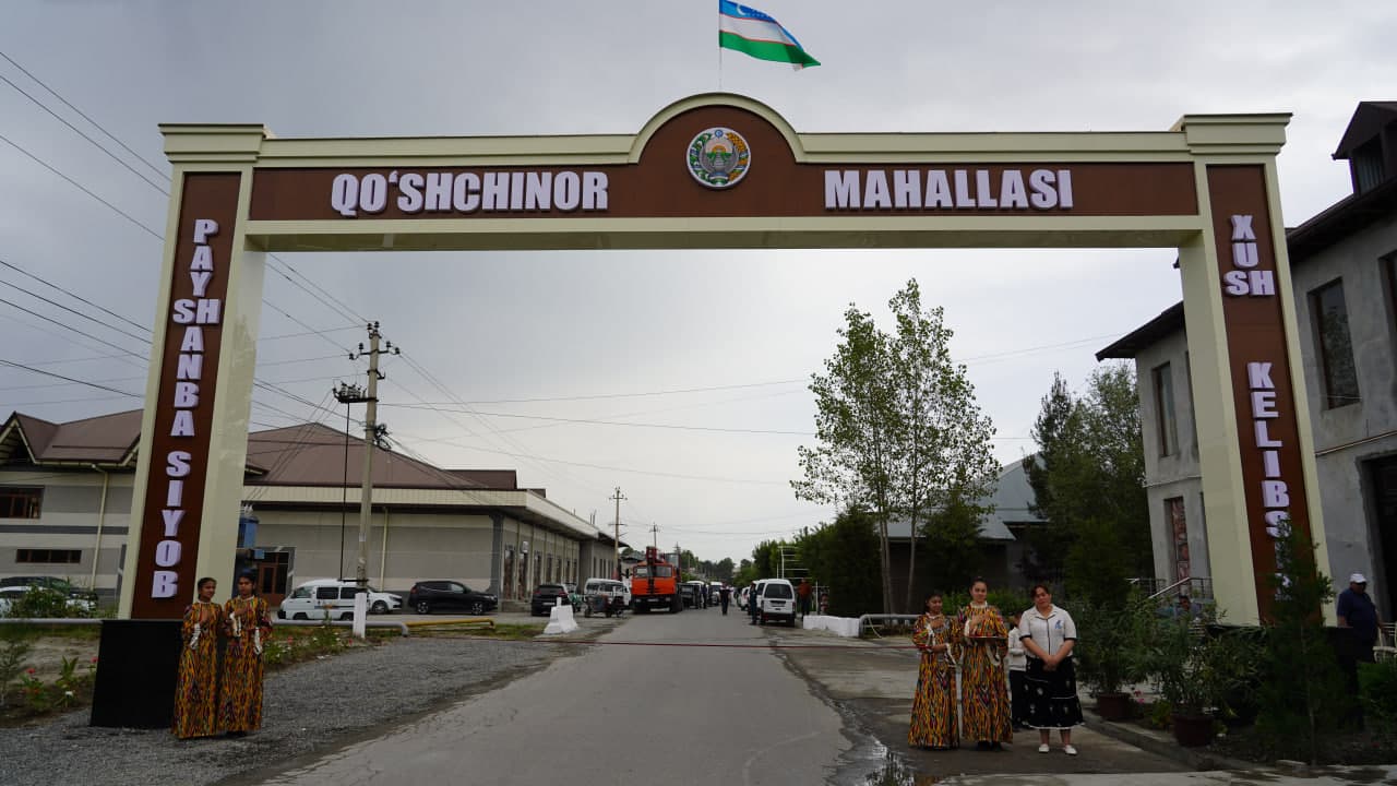 Qo‘shchinor mahallasi yangi qiyofa kasb etmoqda