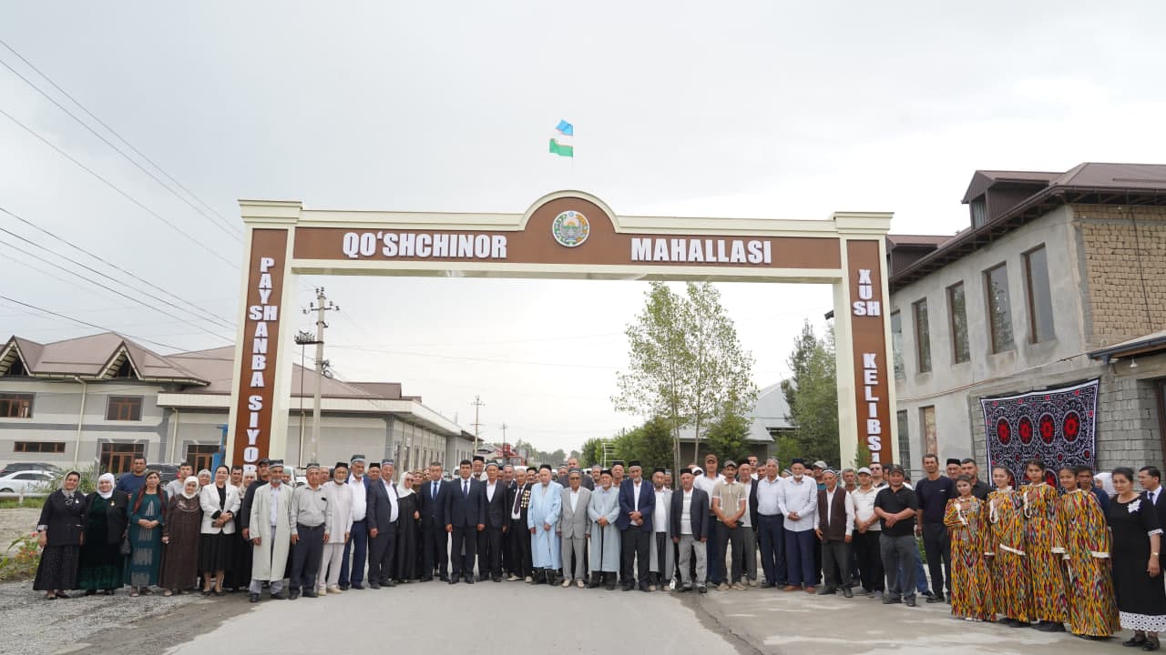 Qo‘shchinor mahallasi yangi qiyofa kasb etmoqda