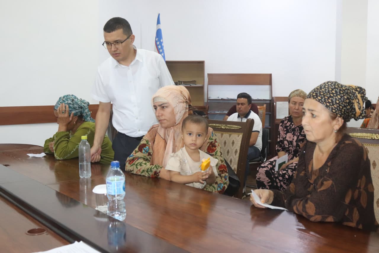 Tuman hokimi tomonidan navbatdagi tadbirkorlar va fuqarolar qabuli o‘tkazildi
