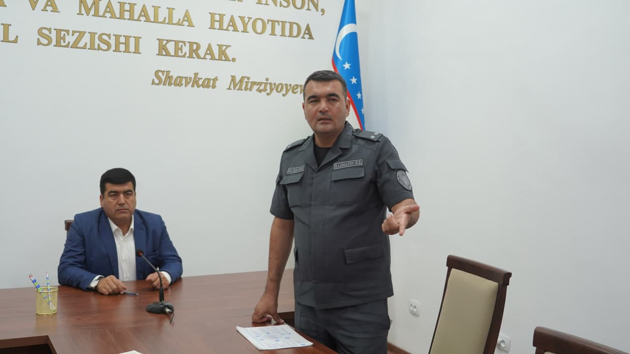 Profilaktika ishlari va obodonlashtirish masalalari muhokama qilindi