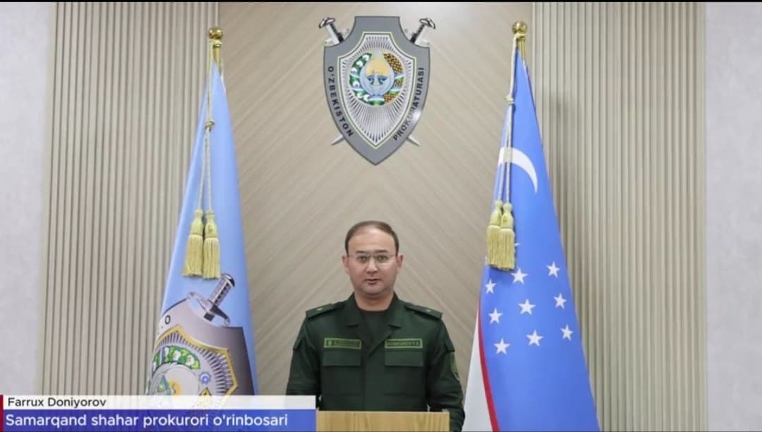 Samarqand shahar prokurori o'rinbosarining aholiga yo'llagan murojaatnomasi