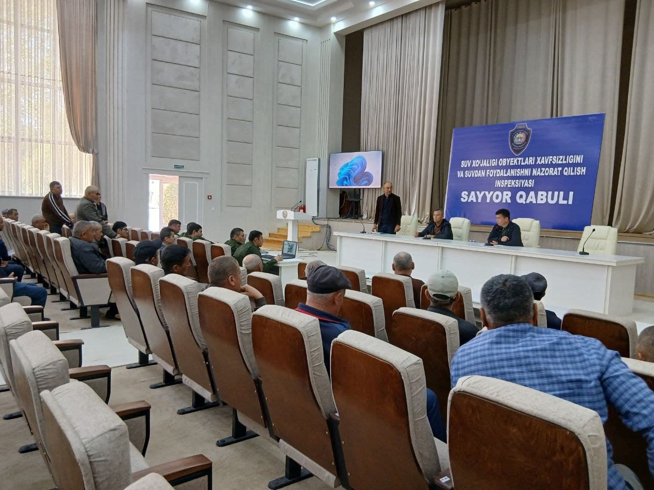 “СУВХЎЖАЛИКНАЗОРАТ” ИНСПЕКЦИЯСИ БОШЛИҒИ ХОНҚА ТУМАНИДА САЙЁР ҚАБУЛ ЎТКАЗДИ