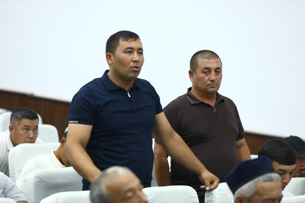 MIRZAOBODDA SUV XO‘JALIGI MASALALARI BO‘YICHA SAYYOR QABUL O‘TKAZILDI