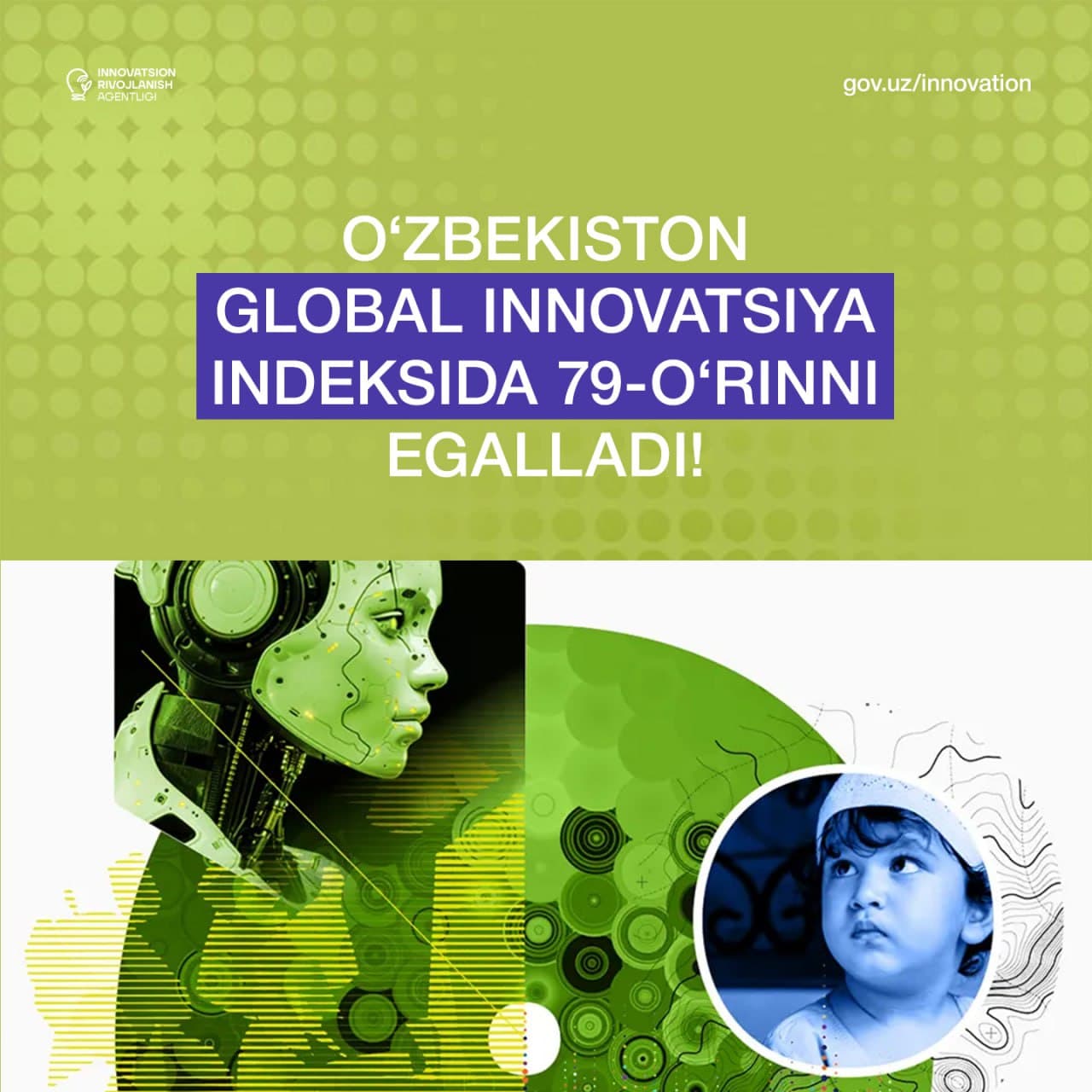 Global innovatsiya indeksining 2025-yilgi natijalariga ko‘ra O‘zbekiston 79-o‘rinda!
