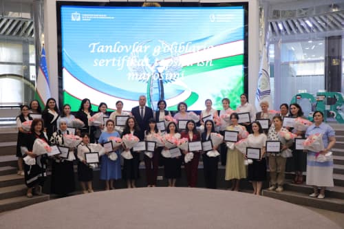 "Olima ayollar" tanlovi g‘olibalariga sertifikatlar topshirildi