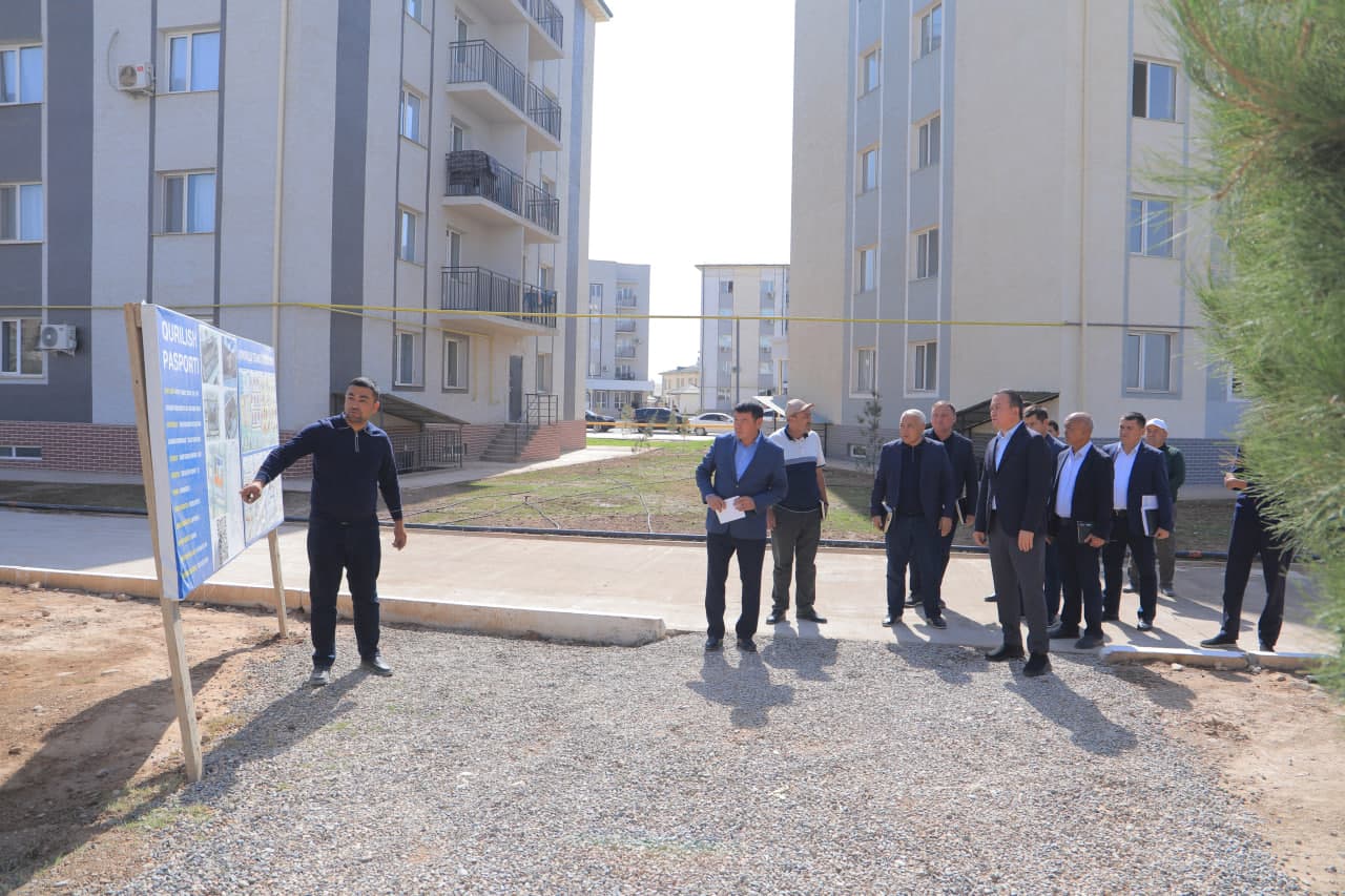 ⚡️ Surxondaryo viloyati hokimi Ulug‘bek Qosimov Angor tumanida qurilish ishlari bilan tanishdi